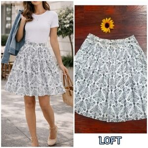LOFT FLARE COTTON SKIRT ⭐️